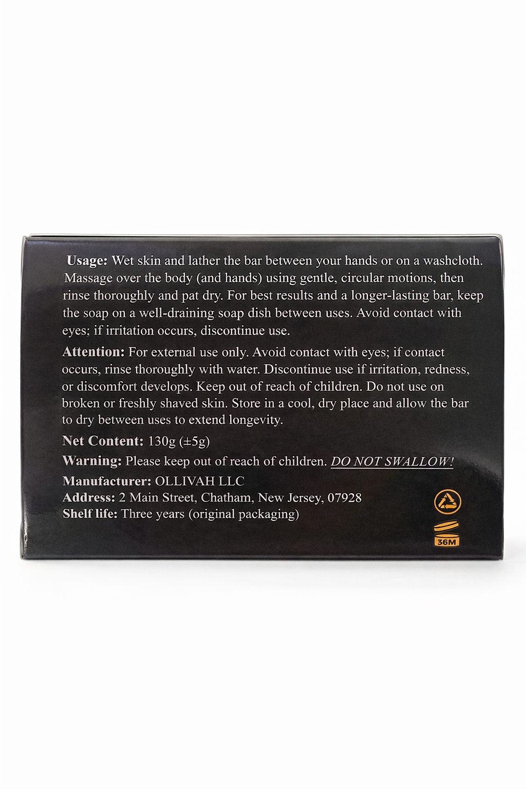 3 Pack Orange Honey & Tumeric Soap