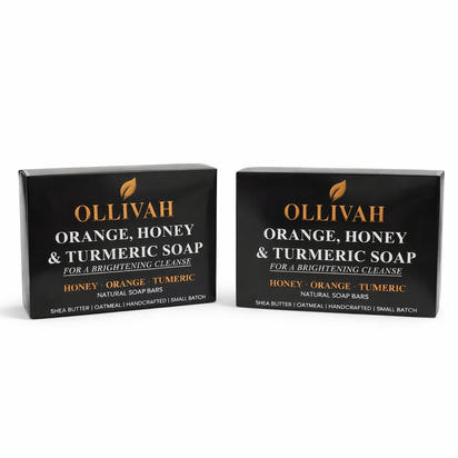 2 Pack Orange Honey & Tumeric Soap