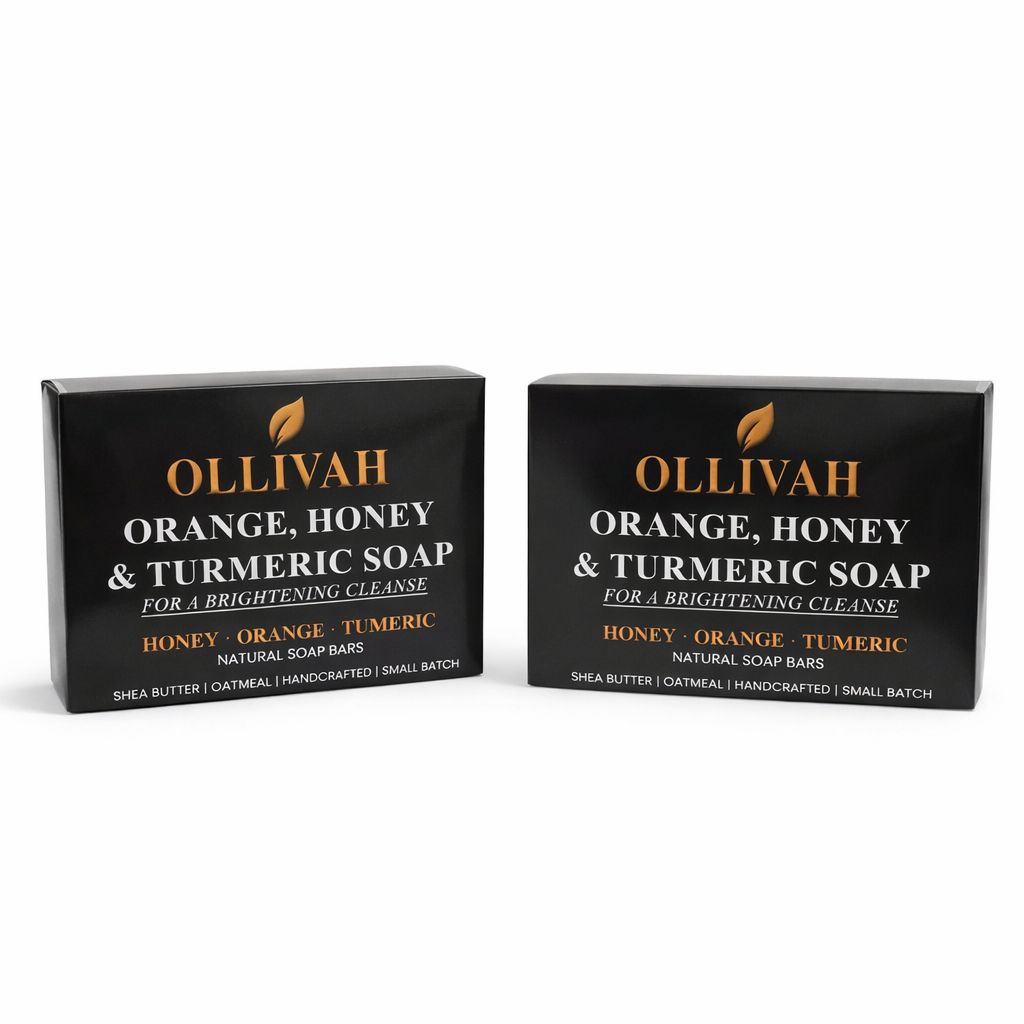 2 Pack Orange Honey & Tumeric Soap