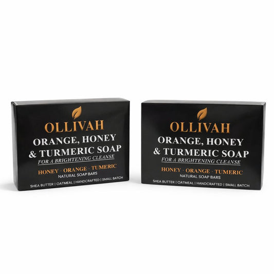 2 Pack Orange Honey & Tumeric Soap