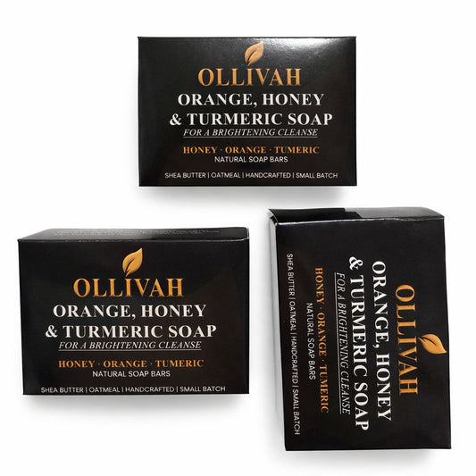 3 Pack Orange Honey & Tumeric Soap